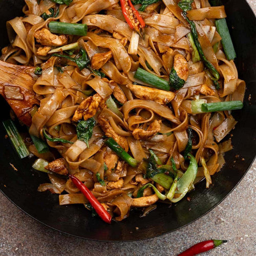 Drunken Noodles, for our Evening in Thailand cooking class